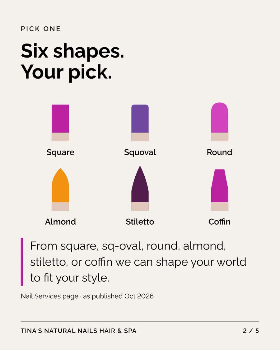 Slide 2: Six shapes, your pick